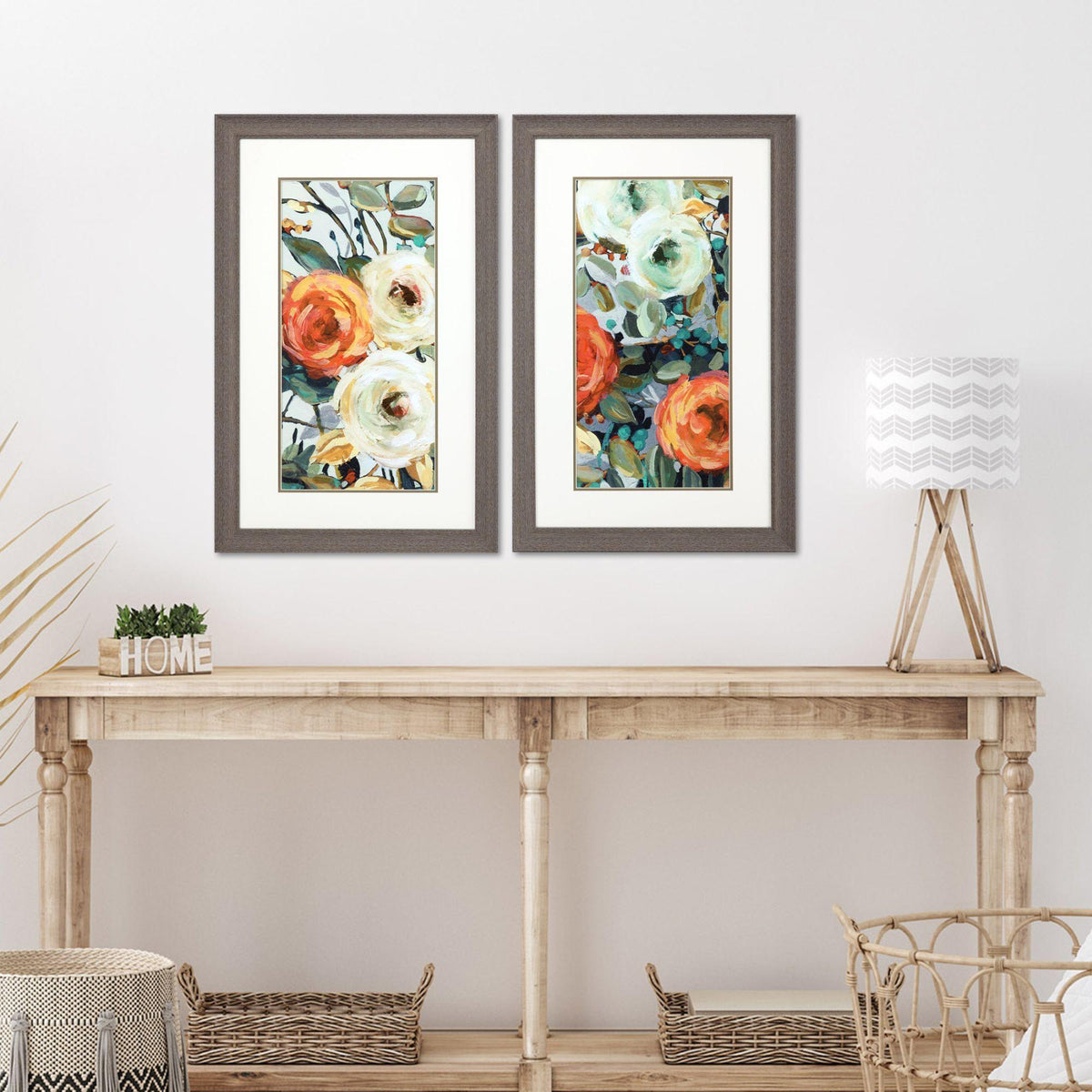 Paragon Floral Warmth S/2 Green 33 X 21 X 1 Wall Art