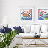 Paragon Oceana Crab 1 Blue 36 X 36 X 1 Wall Art