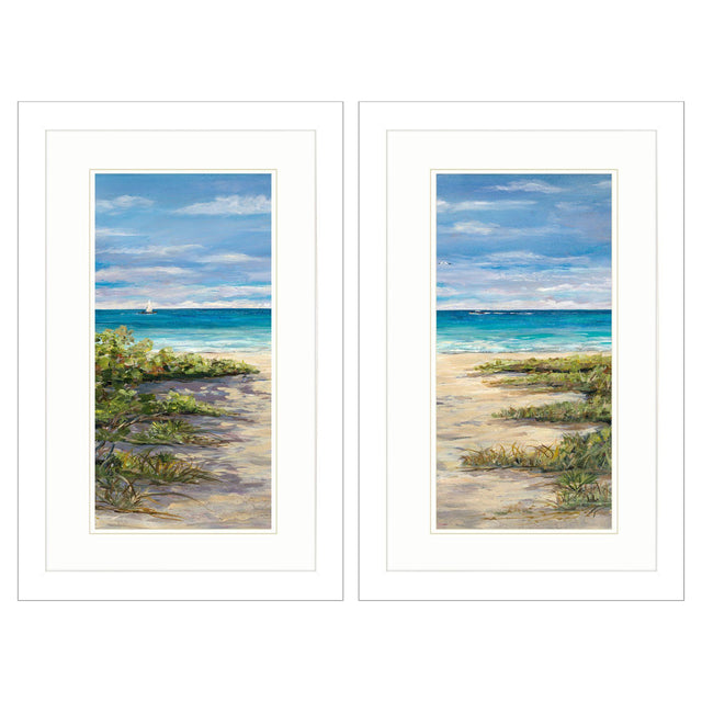 Paragon Beach View Panel S/2 Blue 33 X 21 X 2 Wall Art