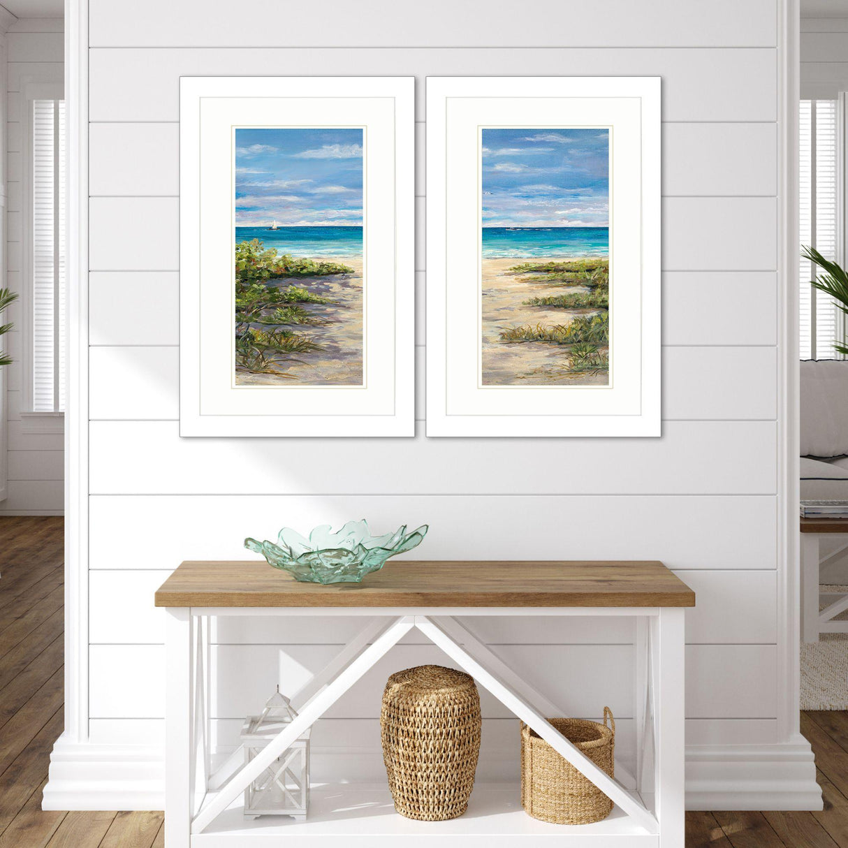 Paragon Beach View Panel S/2 Blue 33 X 21 X 2 Wall Art