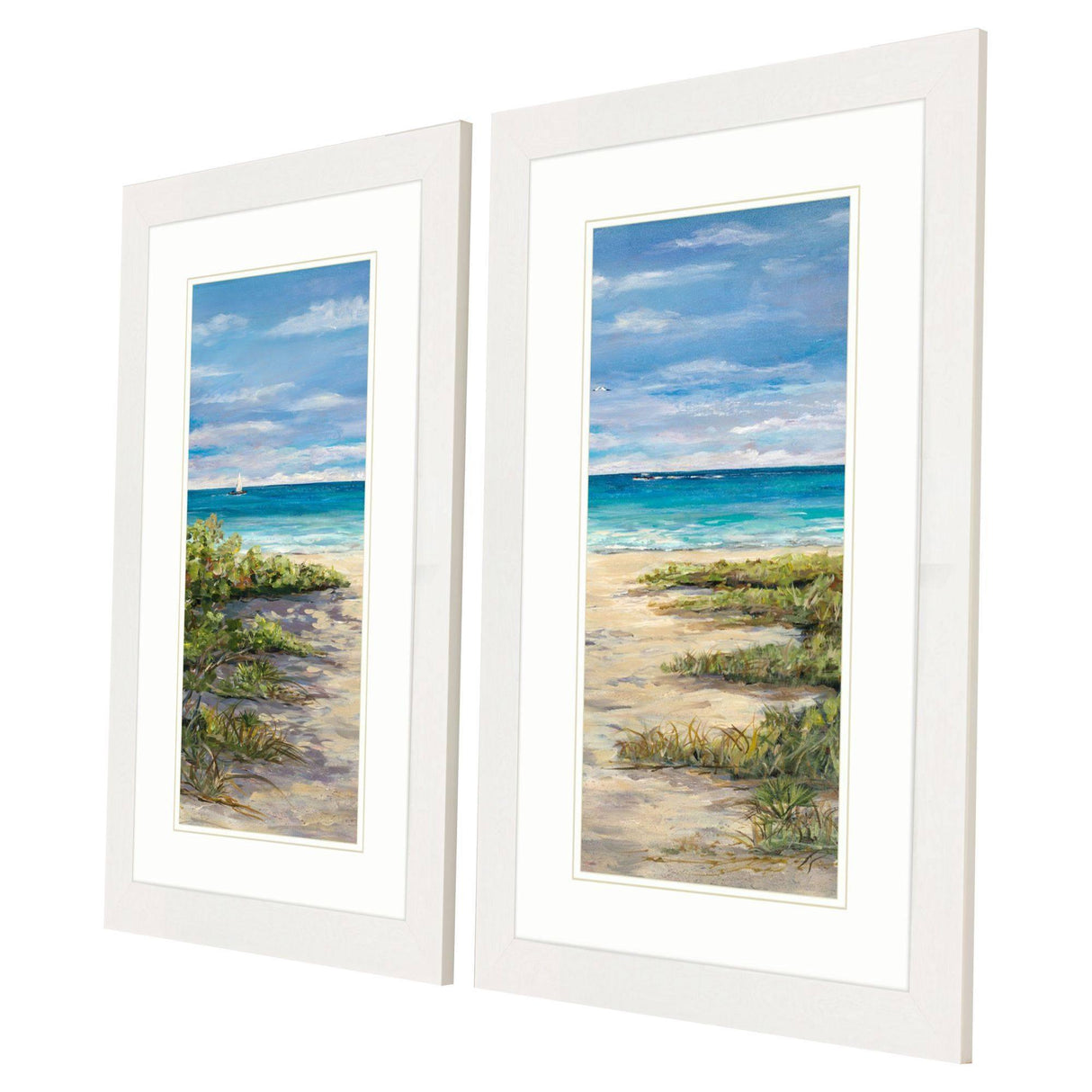 Paragon Beach View Panel S/2 Blue 33 X 21 X 2 Wall Art