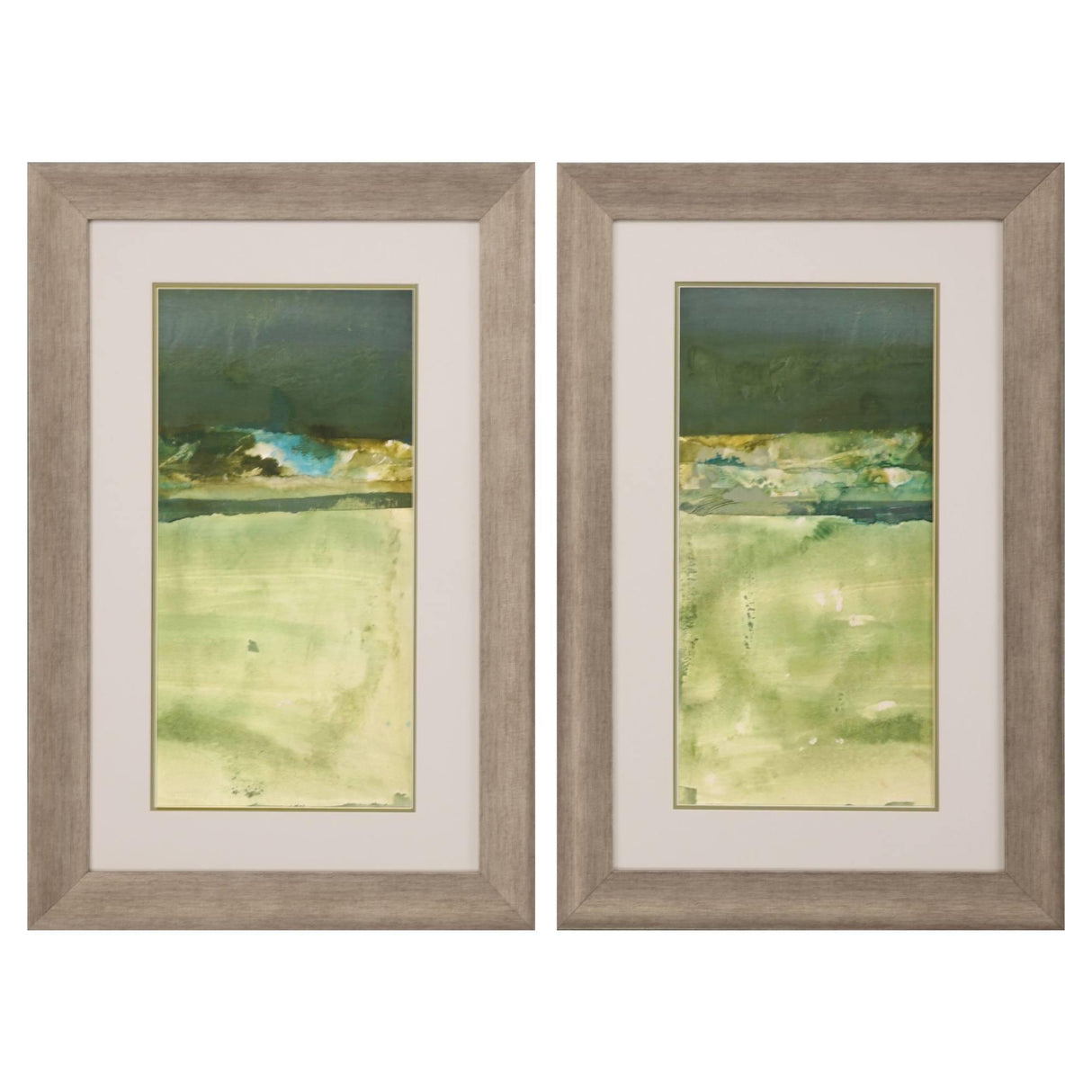 Paragon Winter Solitude S/2 Green 35 X 23 X 2 Wall Art