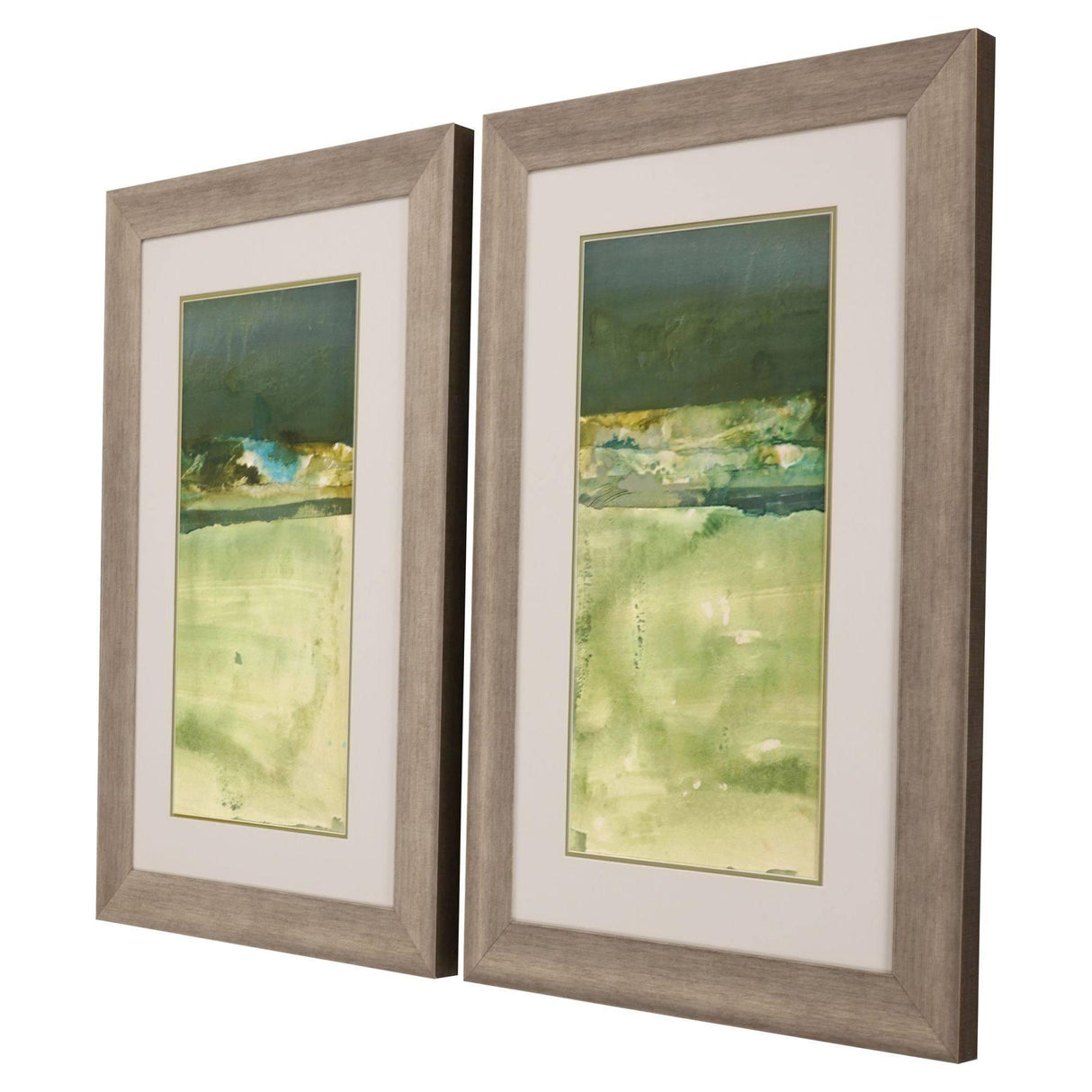 Paragon Winter Solitude S/2 Green 35 X 23 X 2 Wall Art