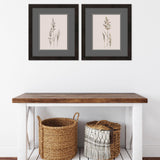 Paragon Delicate Stems S/2 Black 17 X 15 X 2 Wall Art