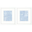 Paragon Shell Silhouettes S/2 Blue 16 X 14 X 2 Wall Art