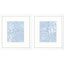 Paragon Shell Silhouettes S/2 Blue 16 X 14 X 2 Wall Art