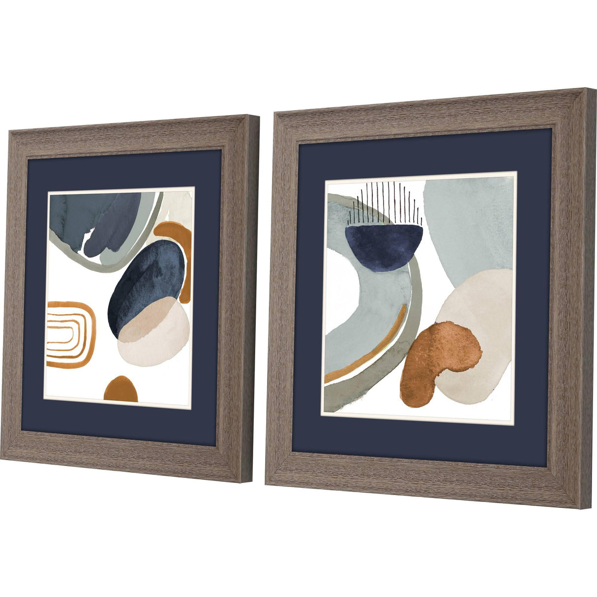 Paragon Hushed Nature S/2 Blue 19 X 19 X 1 Wall Art
