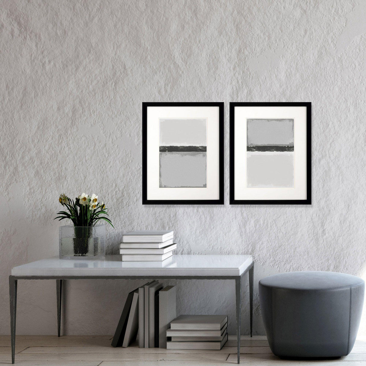 Paragon Soft Charcoals S/2 Gray 26 X 20 X 2 Wall Art