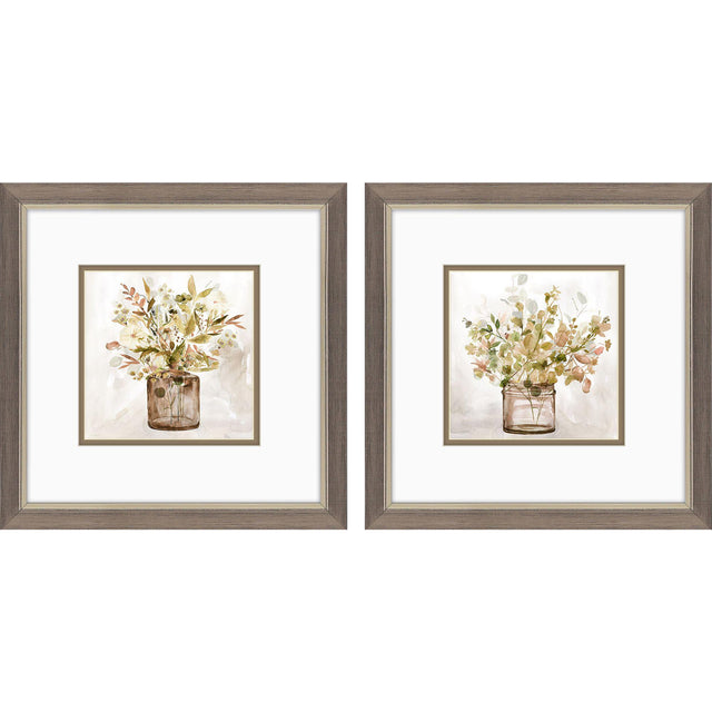 Paragon Earthy Garden S/2 Green 11 X 11 X 1 Wall Art
