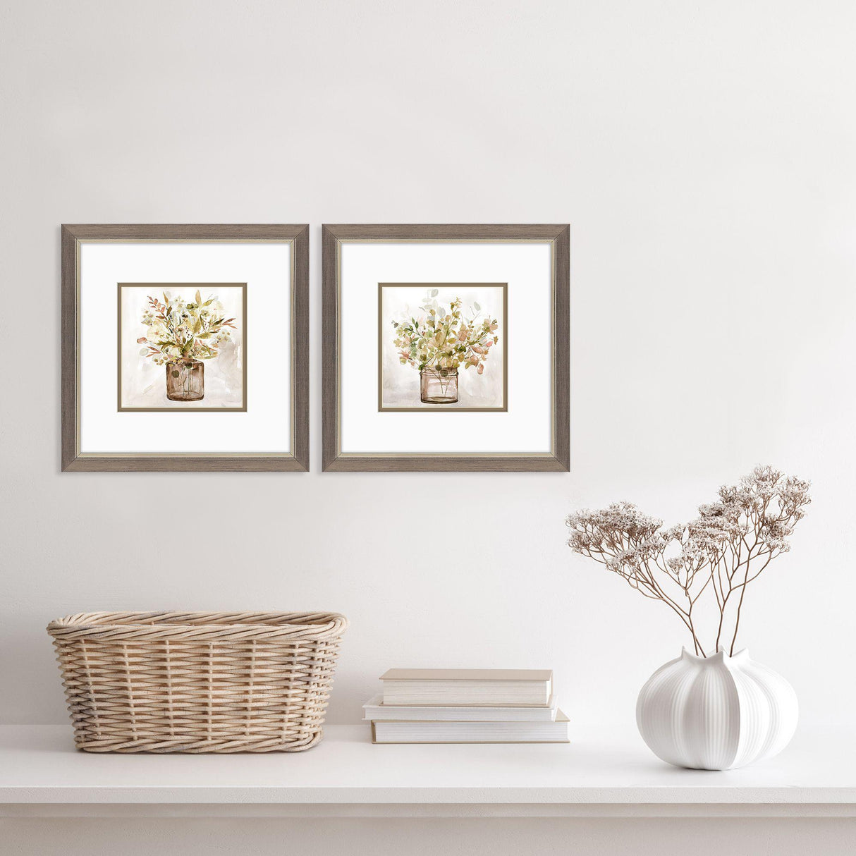 Paragon Earthy Garden S/2 Green 11 X 11 X 1 Wall Art