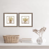 Paragon Earthy Garden S/2 Green 11 X 11 X 1 Wall Art
