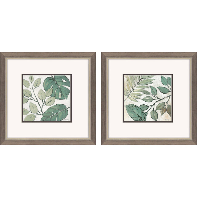 Paragon Green Indian Summer S/2 Green 11 X 11 X 1 Wall Art