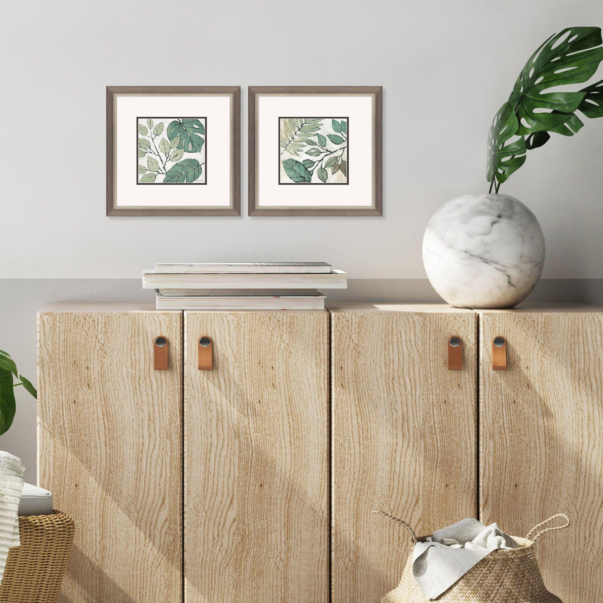 Paragon Green Indian Summer S/2 Green 11 X 11 X 1 Wall Art