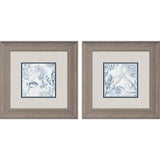 Paragon Seabed Scene B S/2 Blue 13 X 13 X 1 Wall Art