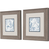 Paragon Seabed Scene B S/2 Blue 13 X 13 X 1 Wall Art
