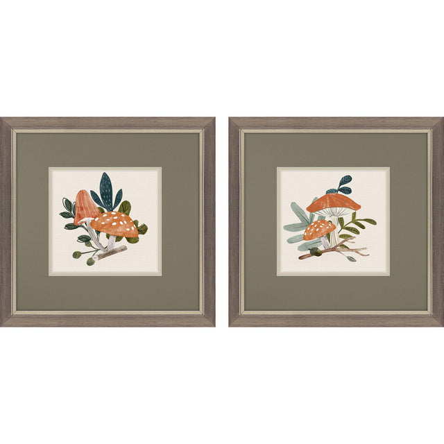 Paragon Amanita Mushroom S/2 Orange 11 X 11 X 1 Wall Art