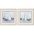 Paragon Close Sail S/2 Blue 17 X 17 X 1 Wall Art