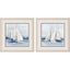 Paragon Close Sail S/2 Blue 17 X 17 X 1 Wall Art