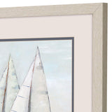 Paragon Close Sail S/2 Blue 17 X 17 X 1 Wall Art