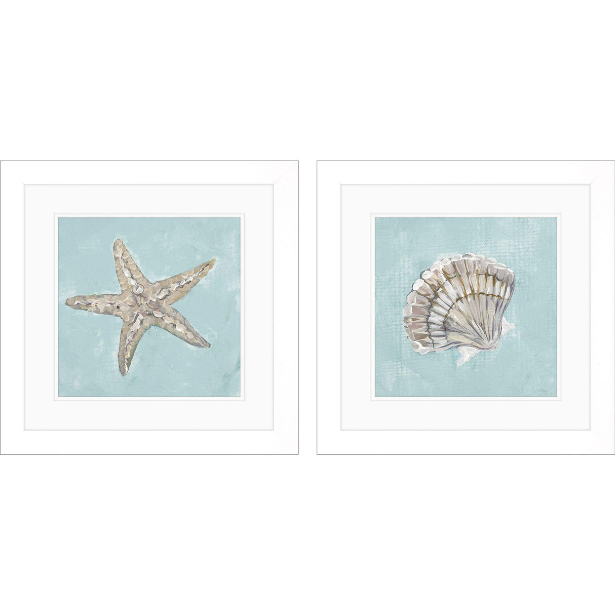 Paragon Seashell B S/2 Green 19 X 19 X 2 Wall Art
