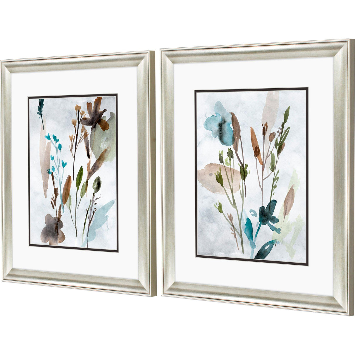 Paragon Watercolor Wildflower S/2 Blue 22 X 19 X 1 Wall Art