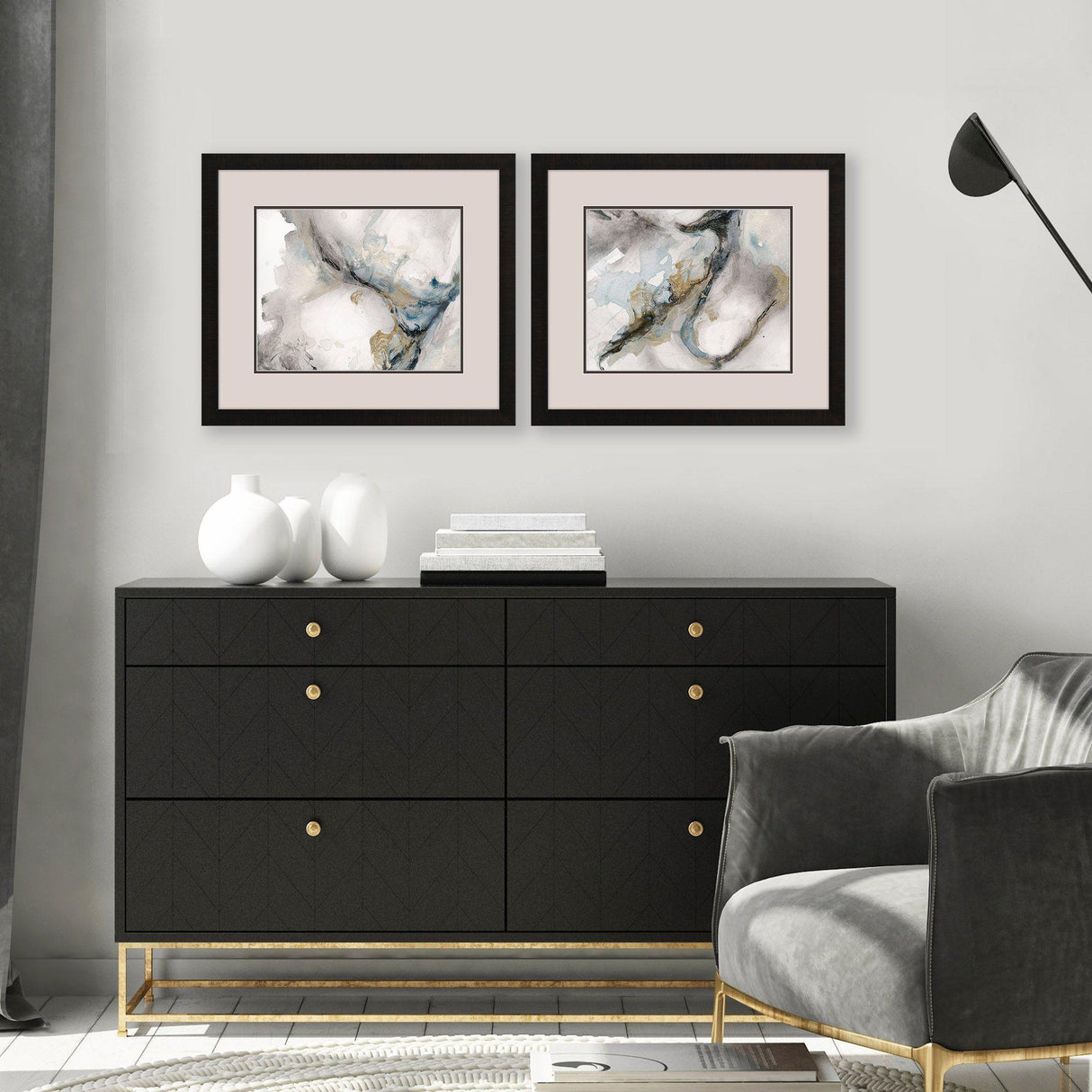 Paragon Meandering S/2 Teal 18 X 21 X 2 Wall Art