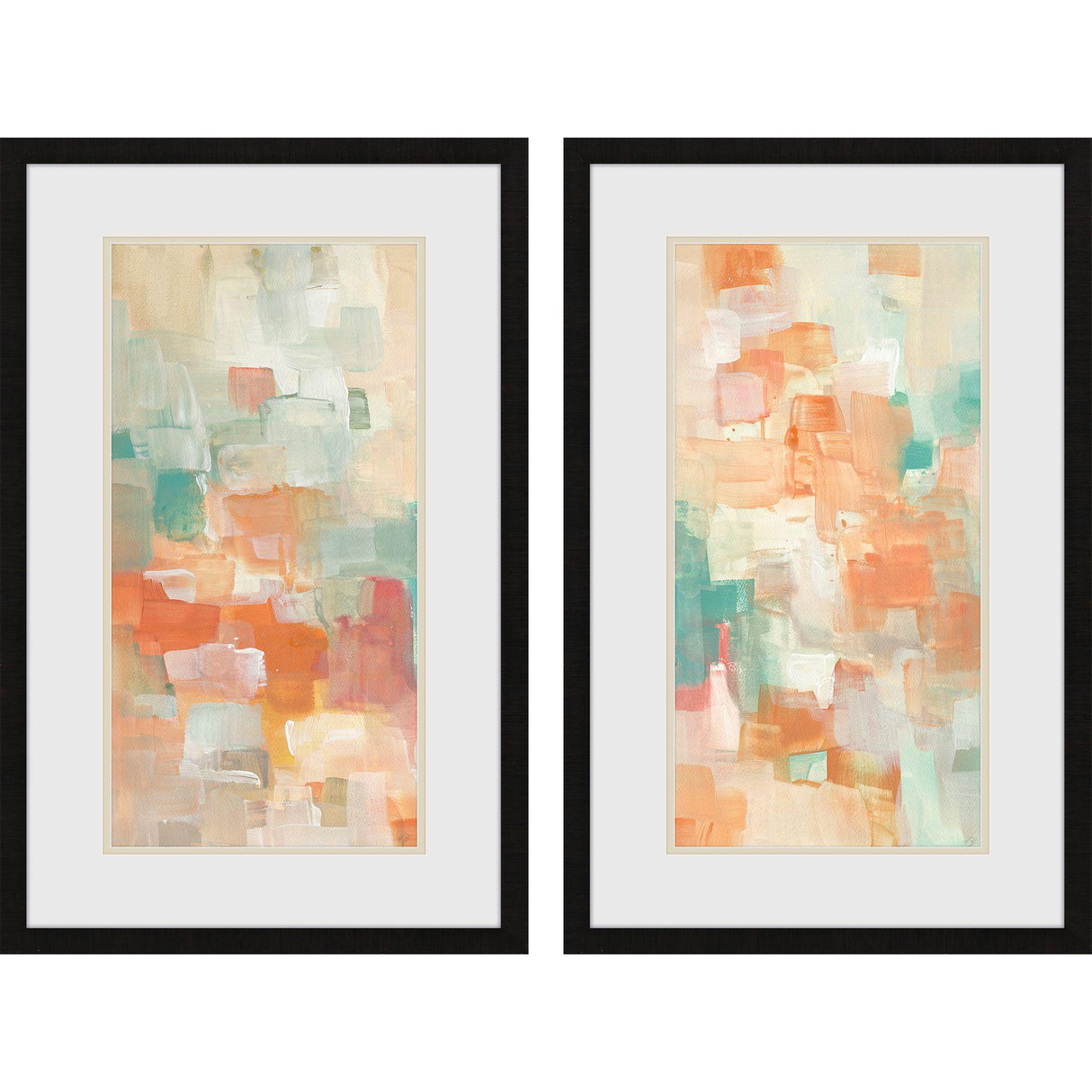 Paragon Retro City Panel S/2 Orange 32 X 20 X 2 Wall Art