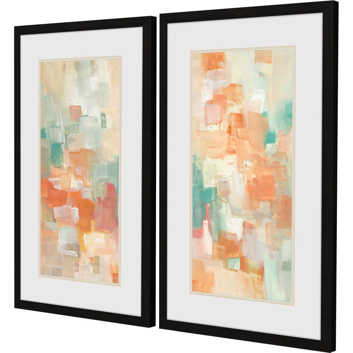 Paragon Retro City Panel S/2 Orange 32 X 20 X 2 Wall Art