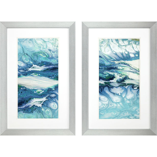 Paragon Marble Montage S/2 Blue 34 X 22 X 1 Wall Art