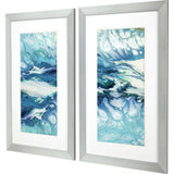 Paragon Marble Montage S/2 Blue 34 X 22 X 1 Wall Art