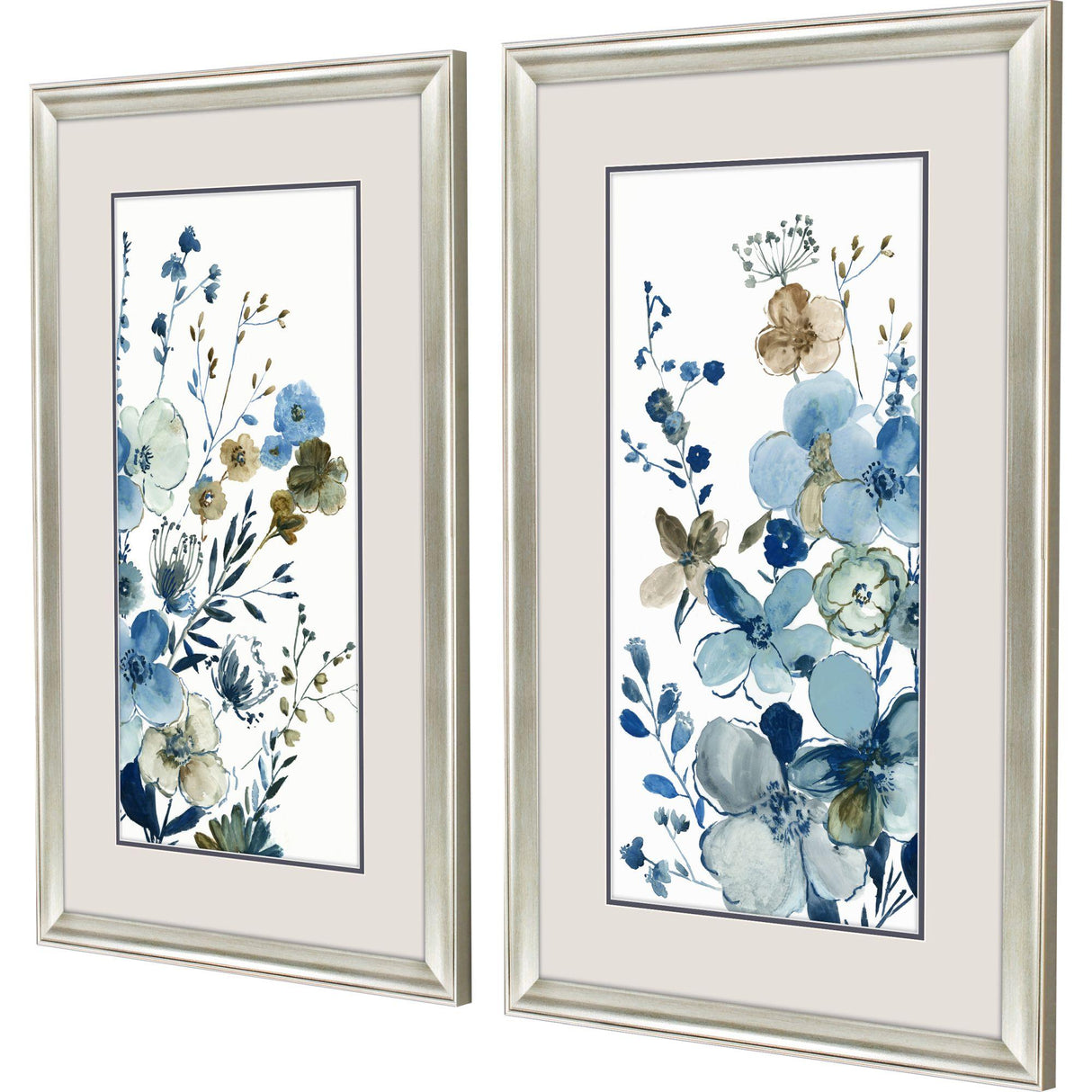 Paragon Blue Blossoming S/2 Blue 33 X 21 X 1 Wall Art