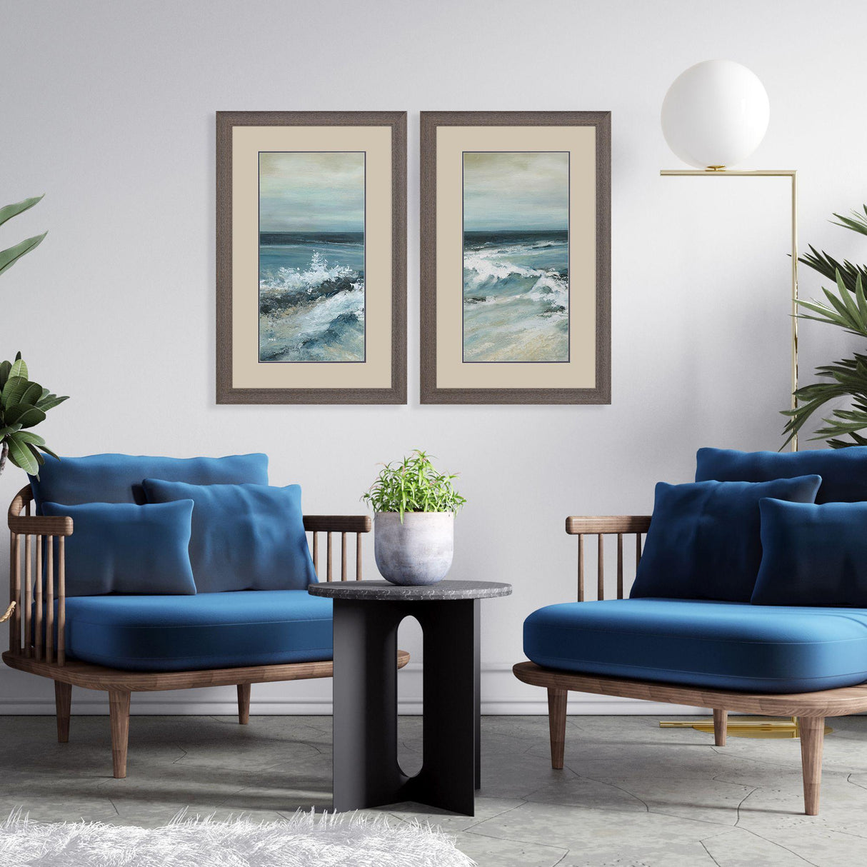 Paragon Converging Currents S/2 Green 33 X 21 X 1 Wall Art