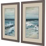 Paragon Converging Currents S/2 Green 33 X 21 X 1 Wall Art