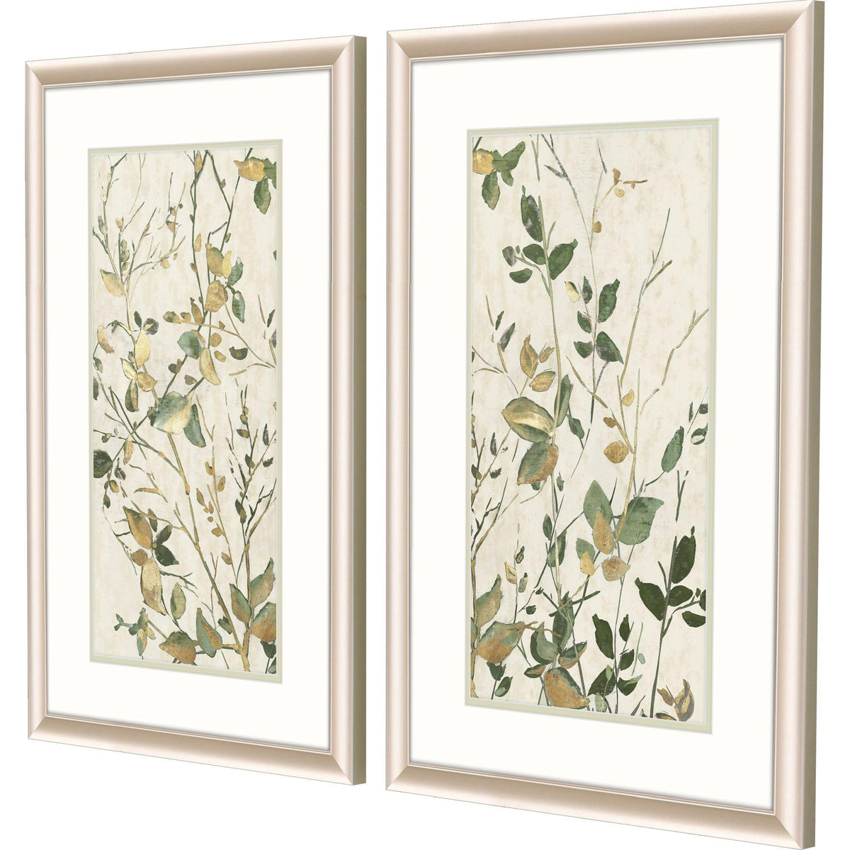 Paragon Golden Green Branches S/2 Green 32 X 20 X 2 Wall Art