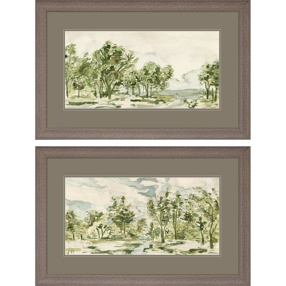 Paragon Forest Path S/2 Green 21 X 33 X 1 Wall Art