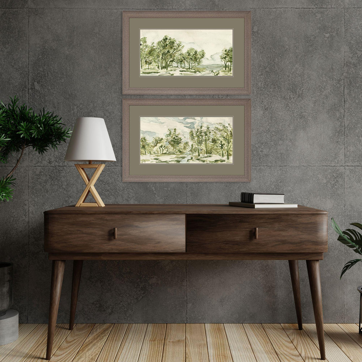 Paragon Forest Path S/2 Green 21 X 33 X 1 Wall Art