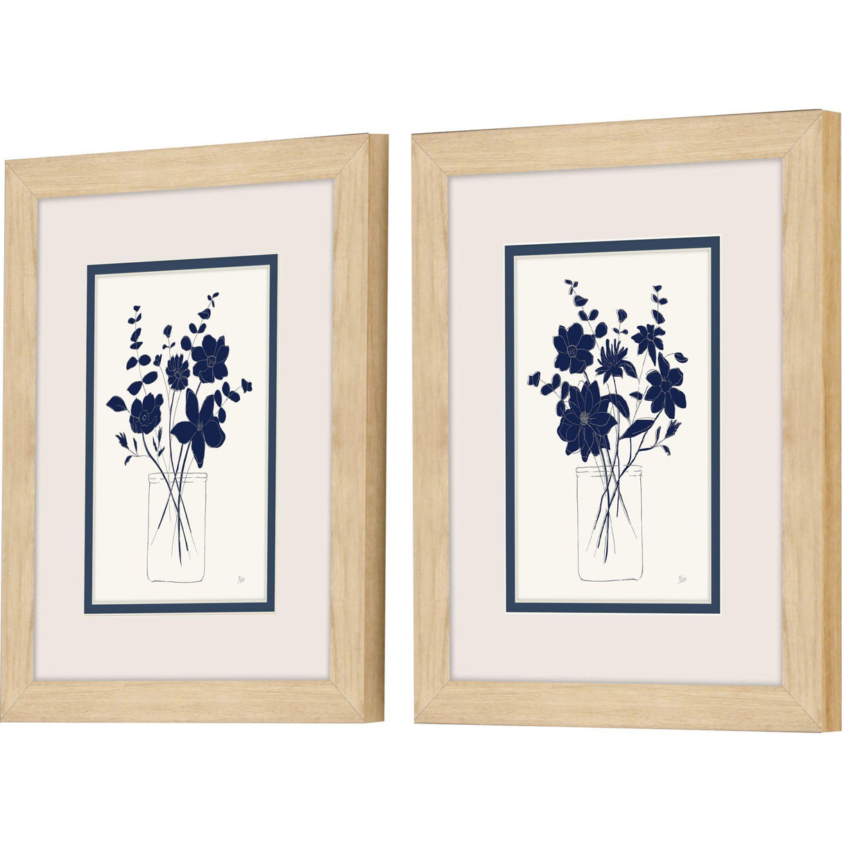 Paragon Indigo Sketch S/2 Blue 12 X 10 X 1 Wall Art