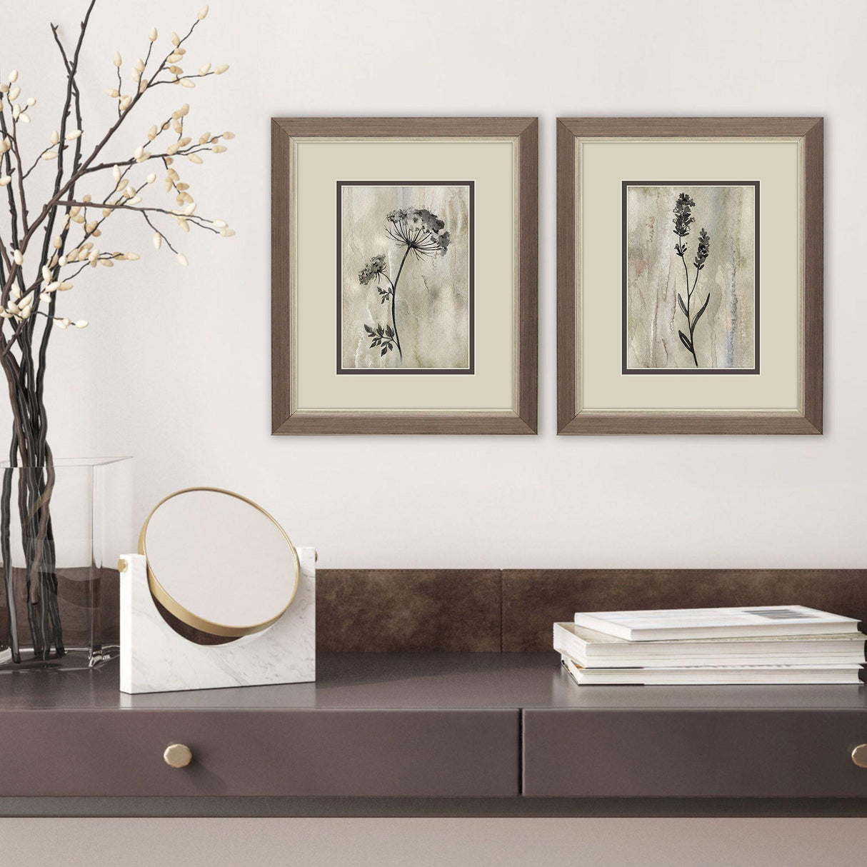 Paragon Sumi-e Silhouette I S/2 Brown 11 X 09 X 1 Wall Art