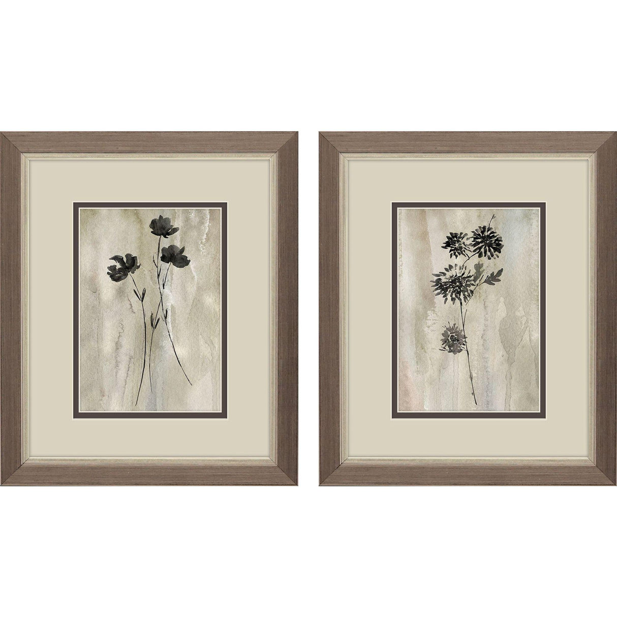 Paragon Sumi-e Silhouette II S/2 Brown 11 X 09 X 1 Wall Art