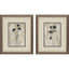 Paragon Sumi-e Silhouette II S/2 Brown 11 X 09 X 1 Wall Art