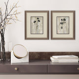 Paragon Sumi-e Silhouette II S/2 Brown 11 X 09 X 1 Wall Art