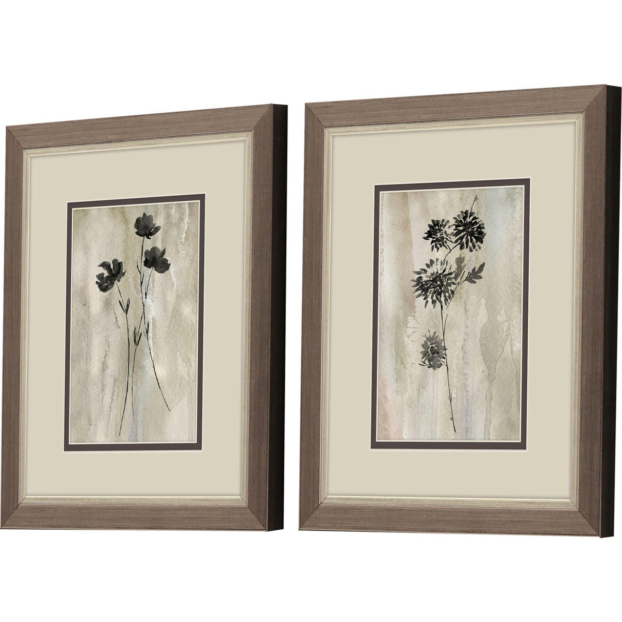 Paragon Sumi-e Silhouette II S/2 Brown 11 X 09 X 1 Wall Art