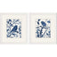 Paragon Bluebird Silhouette S/2 Blue 16 X 14 X 2 Wall Art