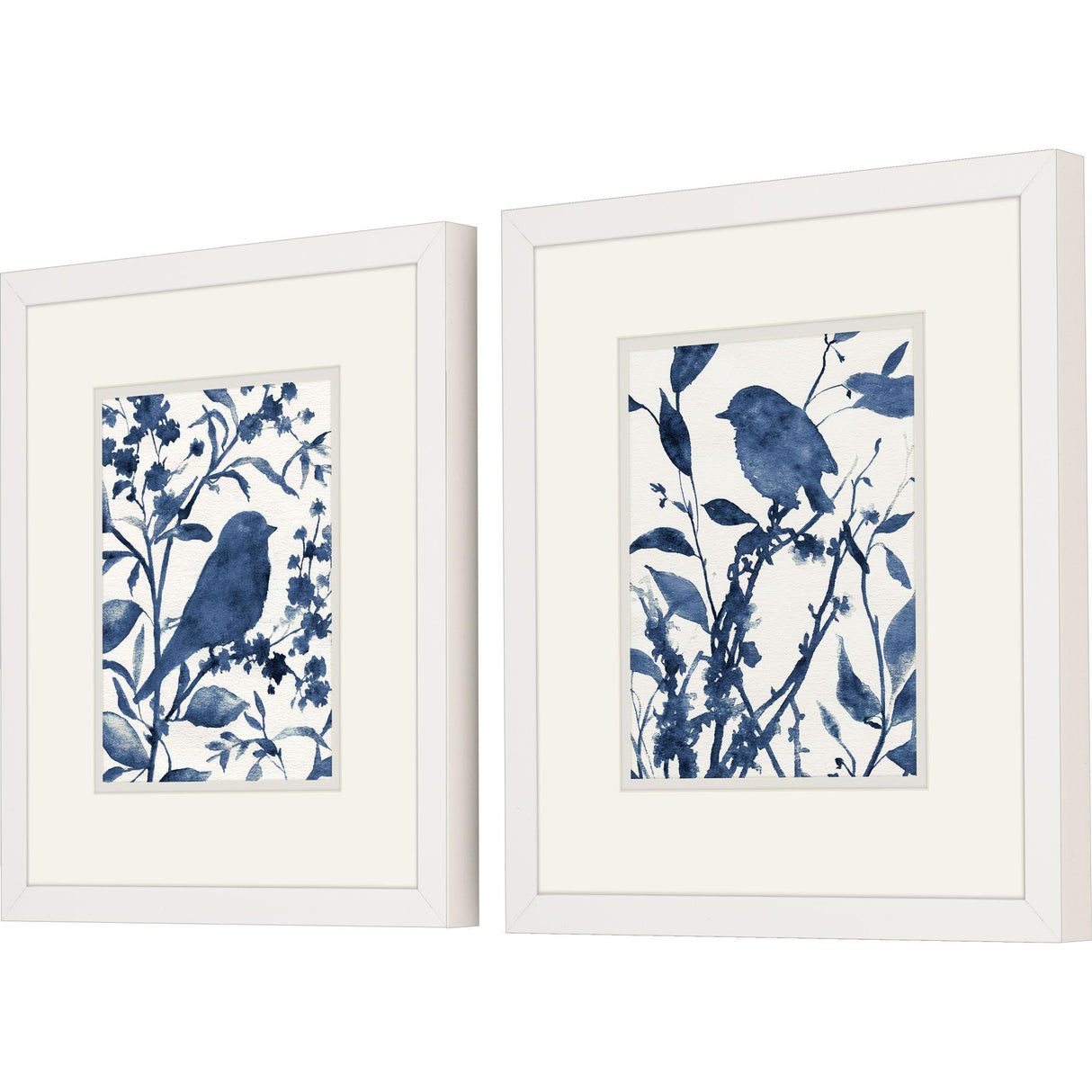 Paragon Bluebird Silhouette S/2 Blue 16 X 14 X 2 Wall Art