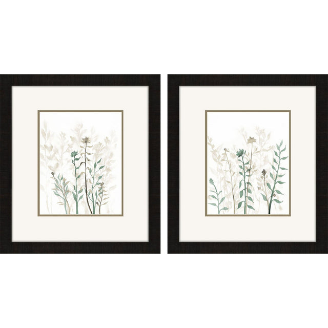 Paragon Branch Silhouette S/2 Green 17 X 15 X 2 Wall Art