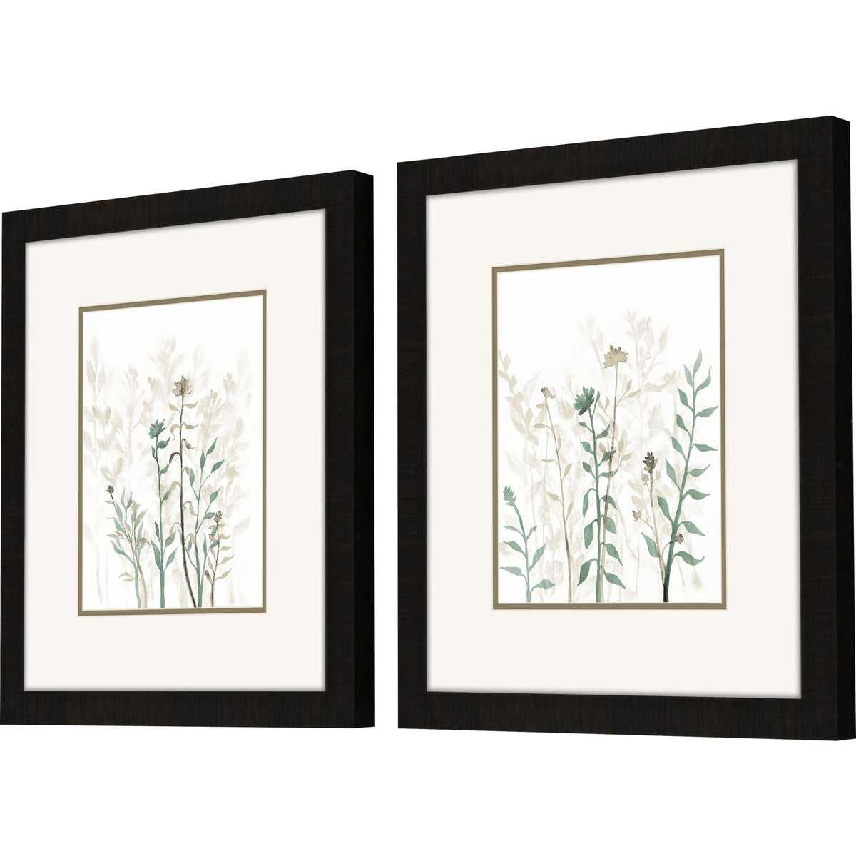 Paragon Branch Silhouette S/2 Green 17 X 15 X 2 Wall Art