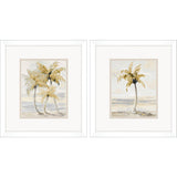 Paragon Gold Palm in Paradise S/2 Beige 16 X 14 X 2 Wall Art