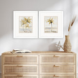 Paragon Gold Palm in Paradise S/2 Beige 16 X 14 X 2 Wall Art