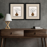 Paragon Branches in Urn S/2 Black 16 X 14 X 2 Wall Art