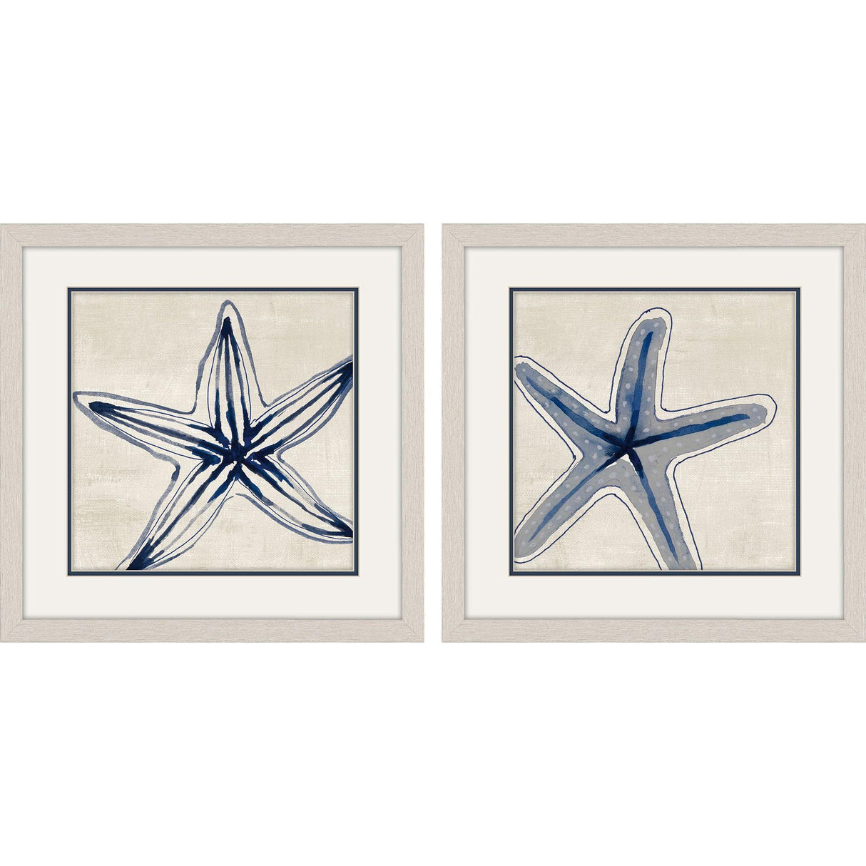 Paragon Shades of Starfish S/2 Blue 17 X 17 X 1 Wall Art